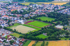 Sports fields of TSG Eintracht Plankstadt in Plankstadt in the state Baden-Wuerttemberg, Germany