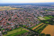 Grenzhöfer Street in Plankstadt in the state Baden-Wuerttemberg, Germany