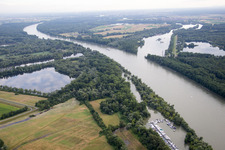 District Rheinau in Mannheim in the state Baden-Wuerttemberg, Germany out of the air