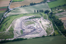 Mountain of gypsum in the district Rheingönheim in Ludwigshafen am Rhein in the state Rhineland-Palatinate, Germany