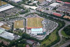 District Oggersheim in Ludwigshafen am Rhein in the state Rhineland-Palatinate, Germany seen from above