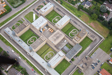 Aerial photograpy of Correctional facility in Frankenthal in the state Rhineland-Palatinate, Germany