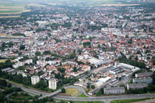 Worms in the state Rhineland-Palatinate, Germany from the drone perspective
