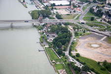 Worms in the state Rhineland-Palatinate, Germany out of the air