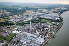 Bird's eye view of Worms in the state Rhineland-Palatinate, Germany
