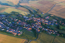 Oblique view of Village view from the northeast in Breunigweiler in the state Rhineland-Palatinate, Germany