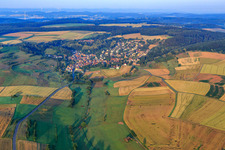 Village view from the northeast in Sippersfeld in the state Rhineland-Palatinate, Germany