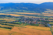 Village view from the south in Börrstadt in the state Rhineland-Palatinate, Germany