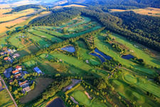 Drone image of Golf course of the Golfclub am Donnersberg eV in Imsbach in the state Rhineland-Palatinate, Germany