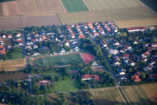 Aerial photograpy of Armsheim in the state Rhineland-Palatinate, Germany