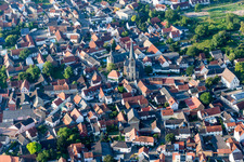 Church building in the village of in Saulheim in the state Rhineland-Palatinate, Germany