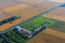 Substation in Biebesheim am Rhein in the state Hesse, Germany