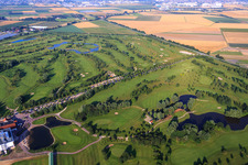 Drone recording of Golf Resort Gernsheim - GOLF absolute - Hof Gräbenbruch in the district Allmendfeld in Gernsheim in the state Hesse, Germany