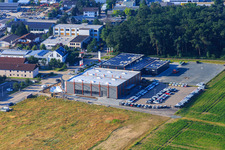 Drone image of Autohaus Alsbach Bayram GmbH - Alsbach-Hähnlein in the district Sandwiese in Alsbach-Hähnlein in the state Hesse, Germany