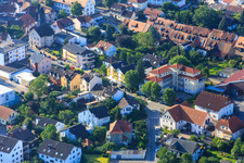 Bahnhofstr and Scheuergasse in Zwingenberg in the state Hesse, Germany