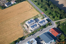 District Auerbach in Bensheim in the state Hesse, Germany seen from a drone
