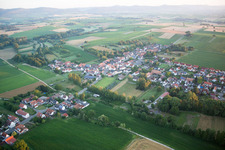 Aerial photograpy of District Kleinsteinfeld in Niederotterbach in the state Rhineland-Palatinate, Germany