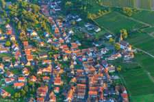 Protestant Church Rechtenbach on the edge of the vineyards in the district Rechtenbach in Schweigen-Rechtenbach in the state Rhineland-Palatinate, Germany