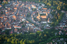 Aerial photograpy of From the northeast in Wissembourg in the state Bas-Rhin, France