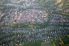 Oblique view of From the northeast in Wissembourg in the state Bas-Rhin, France