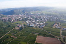 Oblique view of Neustadt an der Weinstraße in the state Rhineland-Palatinate, Germany