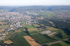 Neustadt an der Weinstraße in the state Rhineland-Palatinate, Germany out of the air