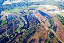 Sealing work on the site of the landfill of BASF on the island Flotzgruen at the Rhine in Roemerberg in the state Rhineland-Palatinate, Germany