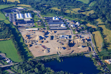 Kasernenstraße with the former Salmkaserne in Philippsburg in the state Baden-Wuerttemberg, Germany