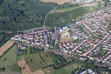 South with Knodel Street in the district Eggenstein in Eggenstein-Leopoldshafen in the state Baden-Wuerttemberg, Germany