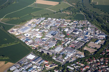 Industrial area Industriestr in the district Eggenstein in Eggenstein-Leopoldshafen in the state Baden-Wuerttemberg, Germany