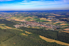 City overview from the southeast in Kandel in the state Rhineland-Palatinate, Germany