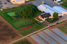 Farmer's Garden in Winden in the state Rhineland-Palatinate, Germany from above