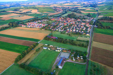 Village view from the east in Barbelroth in the state Rhineland-Palatinate, Germany
