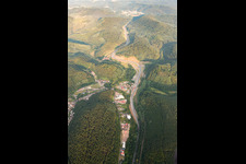 Aerial photograpy of District Kaltenbach in Hinterweidenthal in the state Rhineland-Palatinate, Germany