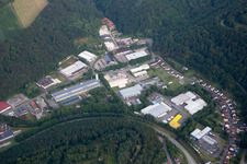 Aerial view of District Burgalben in Waldfischbach-Burgalben in the state Rhineland-Palatinate, Germany