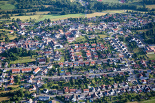 Town View of the streets and houses of the residential areas in Schoenenberg-Kuebelberg in the state Rhineland-Palatinate, Germany