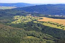 Grounds of the GC Edelstein Hunsrück eV golf course in Kirschweiler in the state Rhineland-Palatinate, Germany