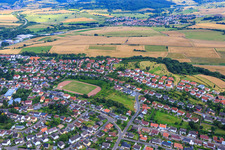 View of the town from the north in Winnweiler in the state Rhineland-Palatinate, Germany