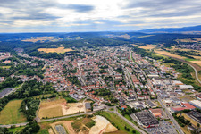 City view from the east in Eisenberg in the state Rhineland-Palatinate, Germany