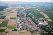 Oblique view of District Niederhochstadt in Hochstadt in the state Rhineland-Palatinate, Germany