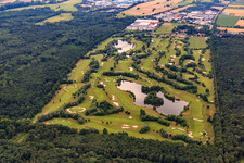 Aerial view of Golf course Landgut Dreihof - GOLF absolute from the East in the district Niederhochstadt in Hochstadt in the state Rhineland-Palatinate, Germany