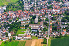 Asklepios Südpfalzkliniken from the north in Kandel in the state Rhineland-Palatinate, Germany