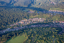 Aerial view of District Ersingen in Kämpfelbach in the state Baden-Wuerttemberg, Germany