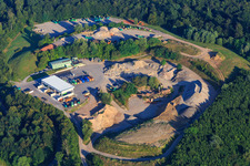 Aerial view of EBRD Landfill Bretten in the district Sprantal in Bretten in the state Baden-Wuerttemberg, Germany