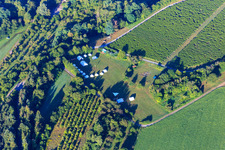 Scout camp at the Scout campsite in Bruchsal in the state Baden-Wuerttemberg, Germany
