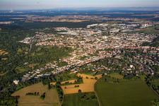 From the northeast in Bruchsal in the state Baden-Wuerttemberg, Germany