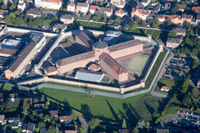 Correctional facility from the northeast in Bruchsal in the state Baden-Wuerttemberg, Germany