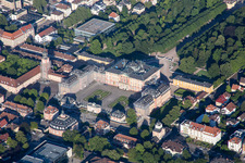 Building complex in the park of the baroque castle Schloss Bruchsal in Bruchsal in the state Baden-Wurttemberg