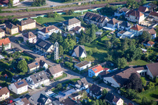 Church building in the Bonhoeffer-street in Waghaeusel in the state Baden-Wurttemberg, Germany