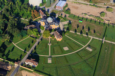 Hermitage Waghäusel in Waghäusel in the state Baden-Wuerttemberg, Germany viewn from the air